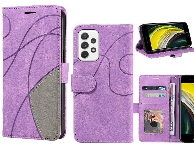 Samsung Galaxy A72 Case Wallet Premium Denim Leather Cover Carousel 1