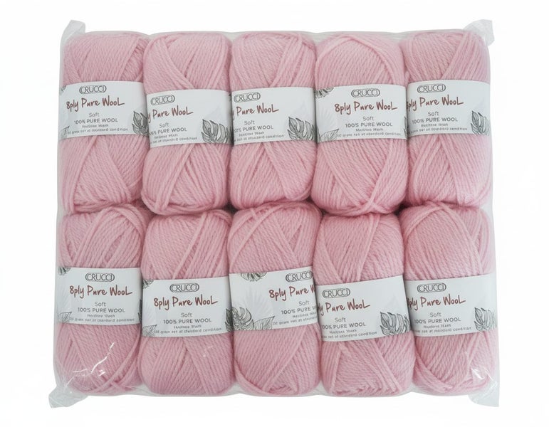 Crucci Pure Wool 10 pack - 8ply - ***$1 RESERVE*** Carousel 1
