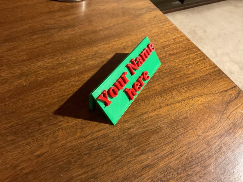 Customised name plates (Christmas theme!!!!) Carousel 1