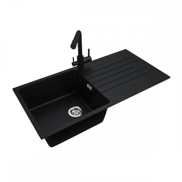 Granite Sink with Drain Board 1000mm Carousel 2