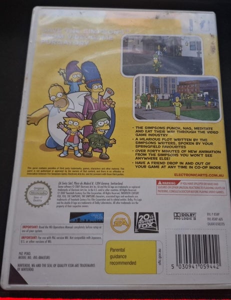 The Simpsons Wii (PAL) RARE | Nintendo Wii | $1 Reserve! Carousel 3