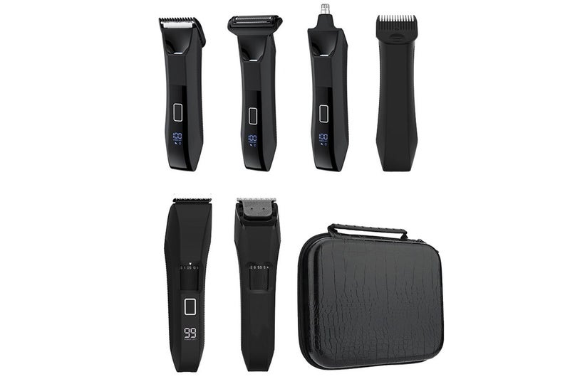 Electric Grooming Shaver Set with LED Display for Beard Body & Nose Hair Care Carousel 2