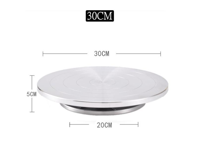 15/20/25/30CM Pottery Wheel Aluminum Turntable DIY Clay Tools Double-Sided Cake Carousel 1