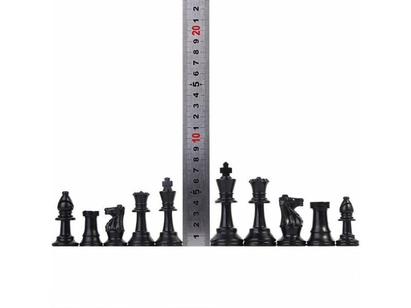 32 Pcs 64/77MM White And Black International Chessmen Set Carousel 2