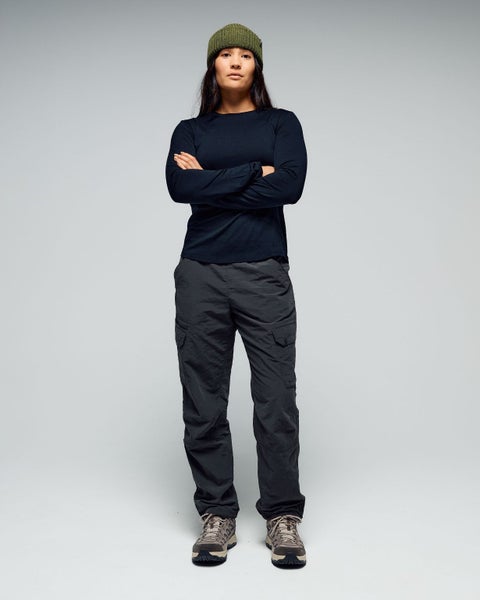 Kathmandu Women's 100% Merino Long Sleeve Crew Top Carousel 1