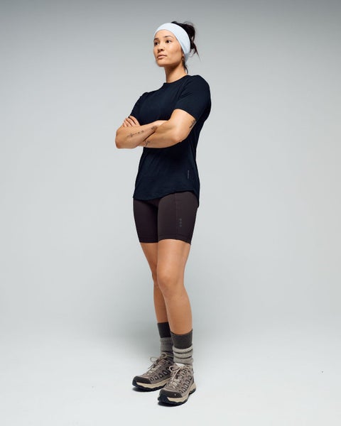 Kathmandu Women's 100% Merino Short Sleeve Crew Top Carousel 1