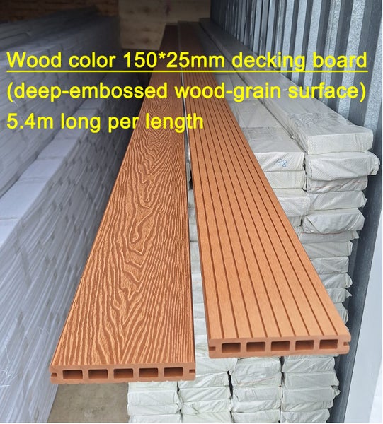 Decking WPC Composite Decking Wood Plastic Decking Board 5.4mX150mmX25mm Carousel 1