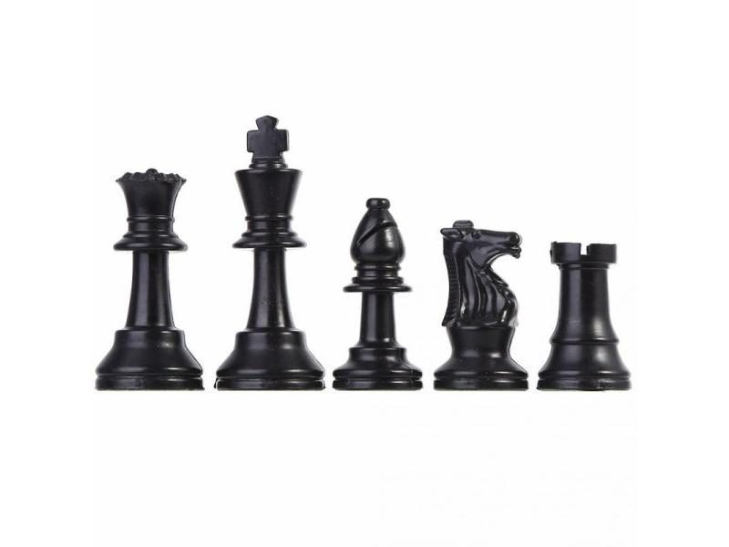 32 Pcs 64/77MM White And Black International Chessmen Set Carousel 1