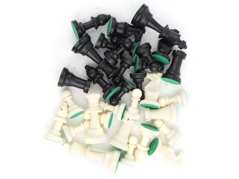 32 Pcs 64/77MM White And Black International Chessmen Set Carousel 4
