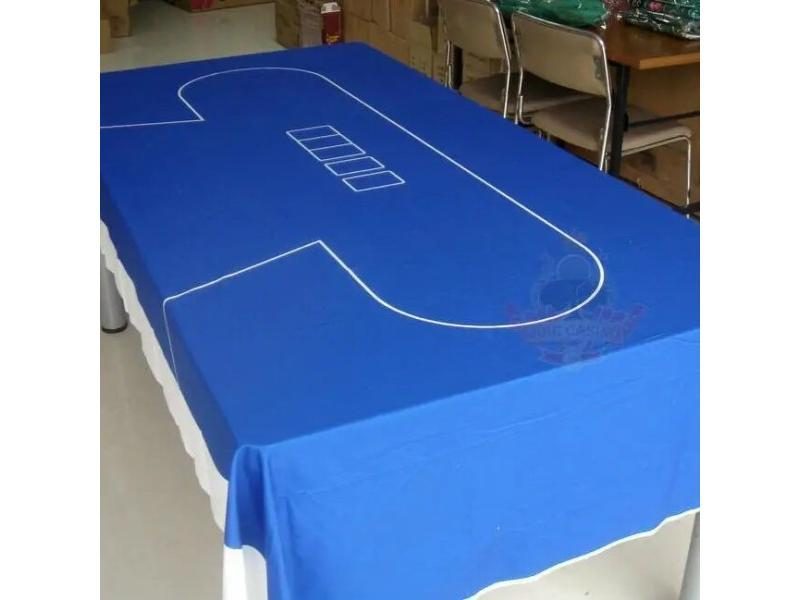 WP-004 Professional Water Resistant Poker Table Casino Layout Cloth 1PC Carousel 1