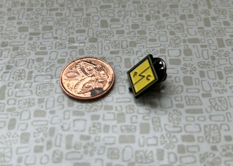 Flight Coffee Logo pin / badge Carousel 2