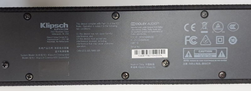 Klipsch Cinema 600 Sound Bar + Subwoofer Carousel 6