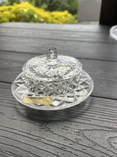 Set of 6 Julia Crystal whiskey glasses and 1 Bohemia Crystal Sugar/Honey Pot Carousel 5