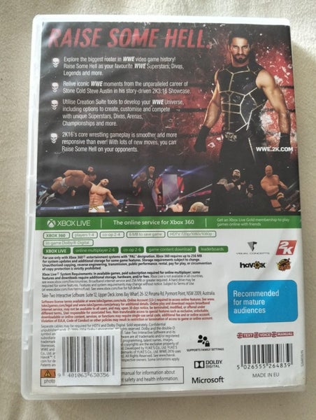 WWE SMACKDOWN VS RAW 2016 Xbox 360 game Carousel 2