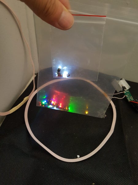 Wireless LED setup for Gundams or other models with IR sensing for auto on/off Carousel 2