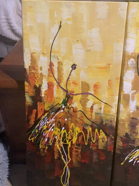 Set of 3 paintings Carousel 2