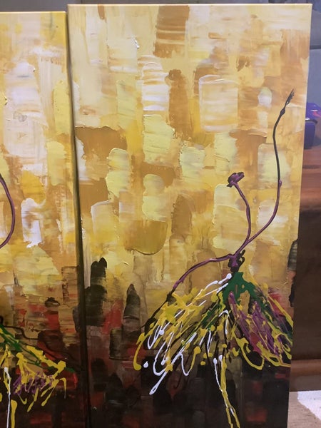 Set of 3 paintings Carousel 4