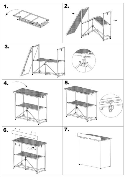 Foldable DJ-Booth System Pro Quick Carousel 8