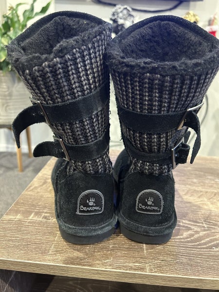 BEARPAW Ugg boots leather /Wool blend Sz 7 us Carousel 2