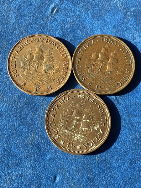 South Africa Pennies x 3 Carousel 1