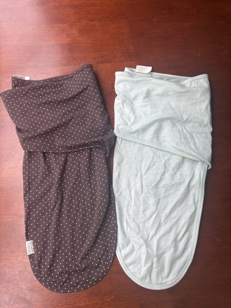 Baby Caterpillar merino swaddle wraps x2 Carousel 1