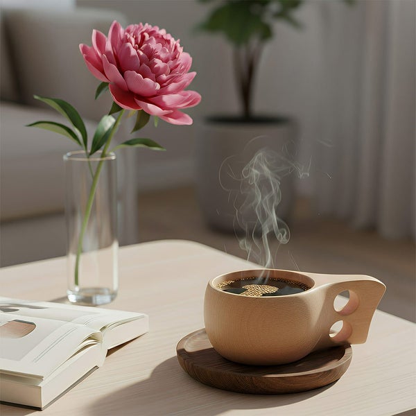 Anygleam Brown Style 1 Wooden Cup Coffee Mug Kitchen Tools Accessories Carousel 2