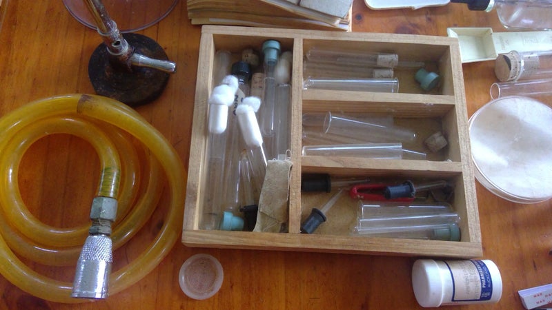 Chemistry set with bunsen burner Carousel 20