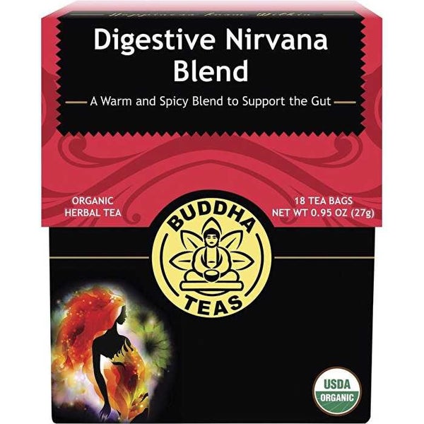 Buddha Teas Organic Herbal Tea Bags Digestive Nirvana Blend 18pk Carousel 1