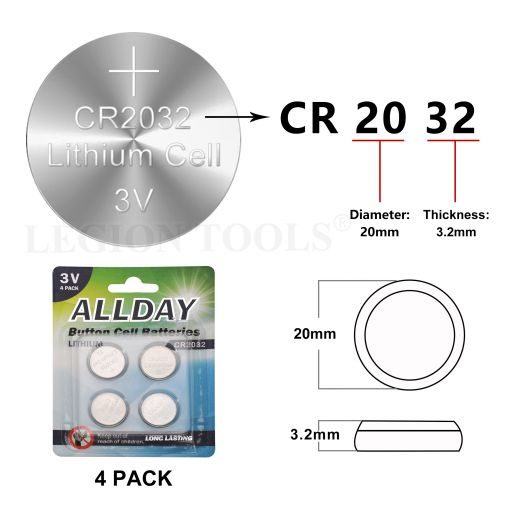 CR2032 Button Cell Batteries 8pcs Carousel 2