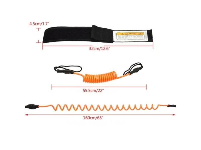Surfing Kayak Boat Leash Rope Safety Paddle Stand Up Paddle Surfing Leash Carousel 2