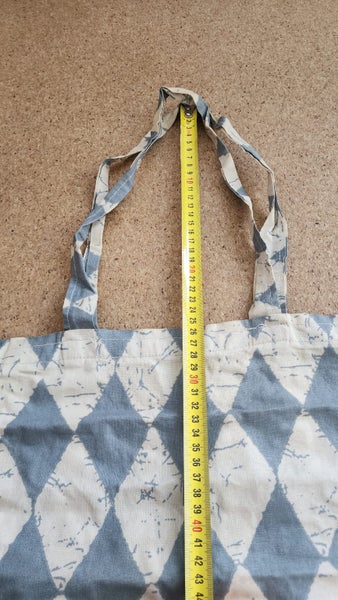 Beeswax Cloth Tote – Unique Pattern, 34 x 33cm – Great Condition Carousel 4