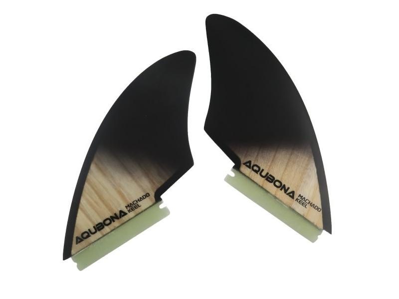 Surfboard Twin Keel Fins (2 Fins) Dual Tab Single Tab Sizes For Longboard Carousel 1