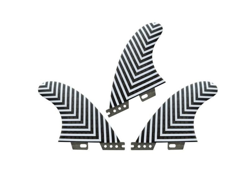 Fiberglass Surfboard Fins F II Epoxy Resion Honeycomb 3pcs Medium 2 Thruster Carousel 2