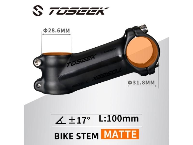 TOSEEK Ultralight Aluminum Bike Handlebar Stem 6° 7° 17° 25° Degree Mtb Carousel 1