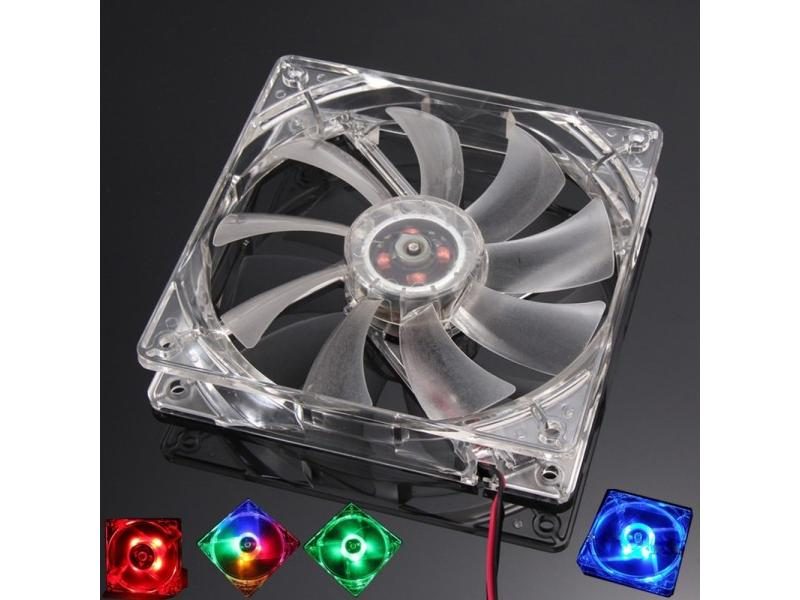 120mm PC Case Cooling Fan With 4 LEDs For CPU Cooler Carousel 2