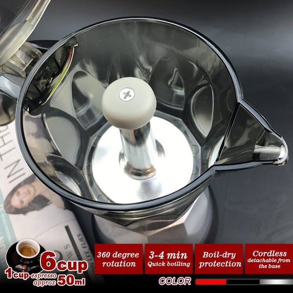 Mornest Electric Moka Coffee Maker Espresso Machine Italian Classic 6 Cups Au... Carousel 18