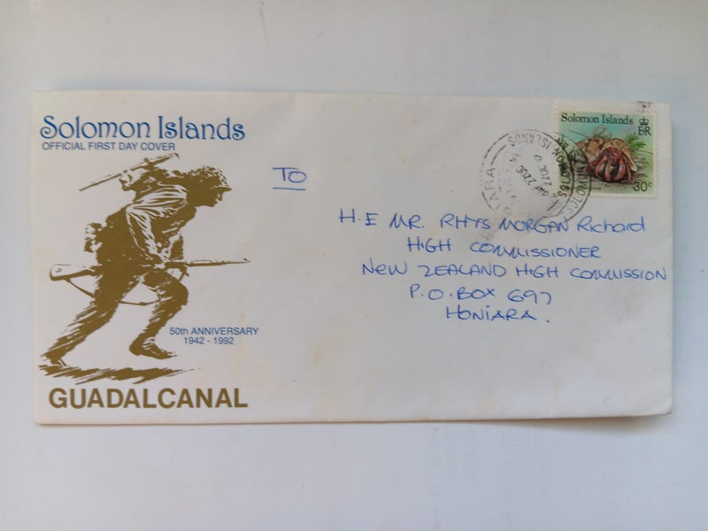 SOLOMON ISLANDS GUADALCANAL ANNIVERSARY 1942-1992 FDC Carousel 1