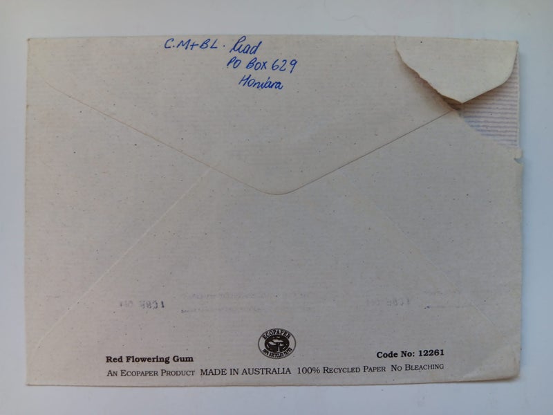 SOLOMON ISLANDS ENVELOPE TO HIS EXCELLENCY, NZ HIGH COMMISSION HONIARA Carousel 2