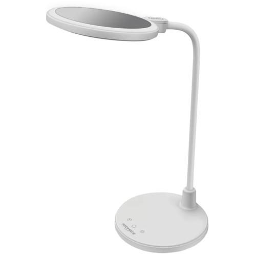 Promate LUXO Flexible Gooseneck LED Desk Lamp with Ring Light Vanity Mirror & Carousel 1