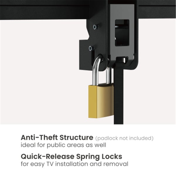 Brateck LP80-610T 55 -105" Tilt Heavy-Duty TVWall Mount Bracket with Carousel 6