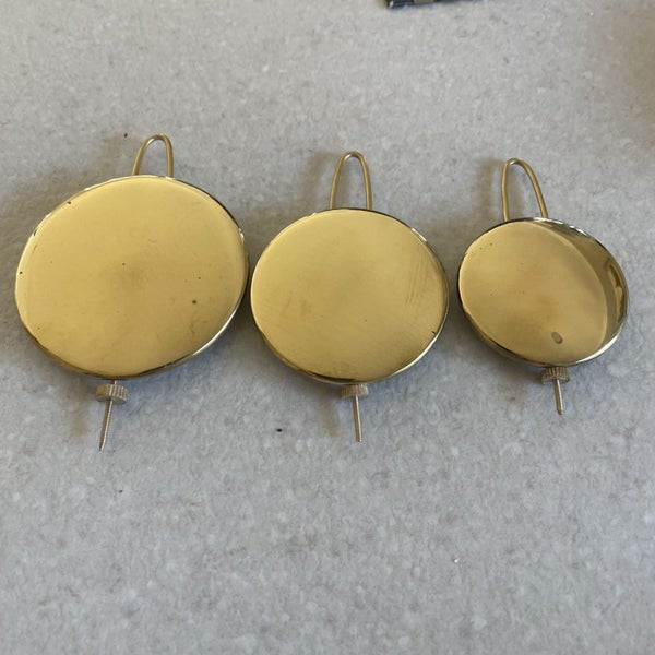 Antique Clock Brass Pendulum with Bobwire 35mm P-1, 43mm P-2, 54mm P-3 Carousel 1