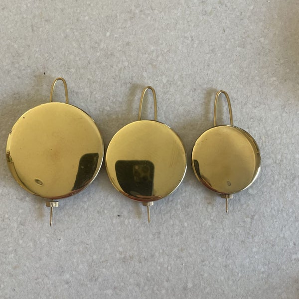 Antique Clock Brass Pendulum with Bobwire 35mm P-1, 43mm P-2, 54mm P-3 Carousel 4