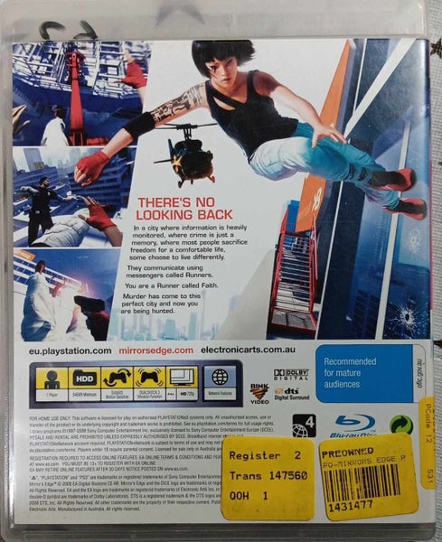 MIRRORS EDGE PS 3 Carousel 2