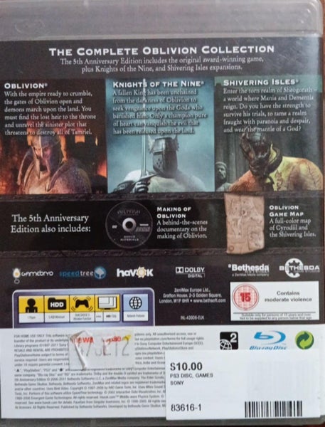 PS3 OBLIVIAN & BONUS DISC Carousel 3
