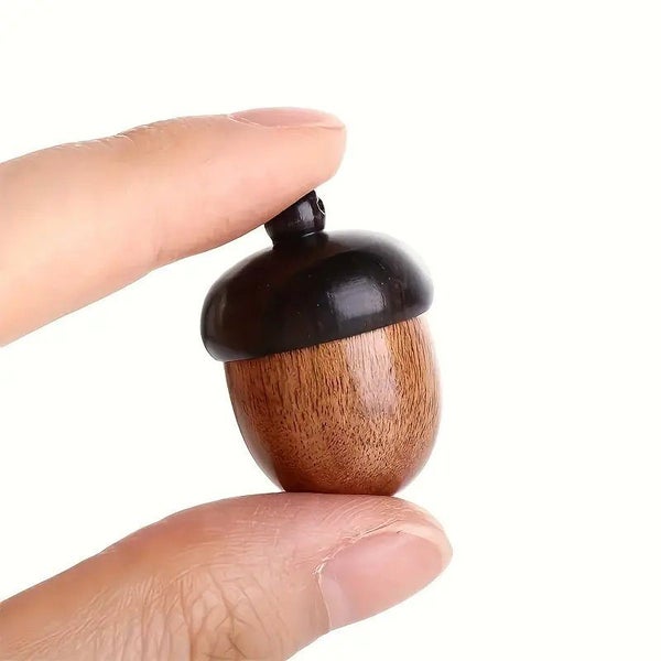 Mini Wooden Acorn Ornament DIY Craft Woodland Decor Carousel 1