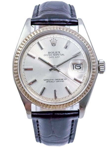 Rolex 1972 Oyster Perpetual Datejust Stainless Steel Mens Wristwatch Ref 1601/4 Carousel 2