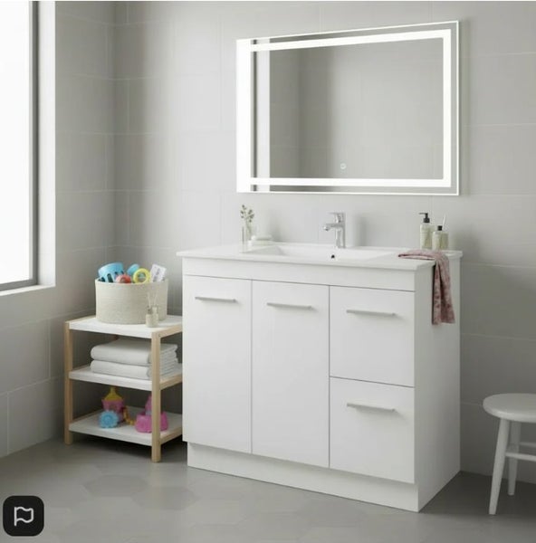 SALE Vanity - Plywood T900F White - 100% Water Proof Carousel 2