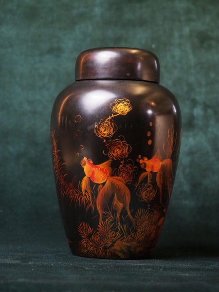 Vietnamese classic ceramic lacquer vase Carousel 1