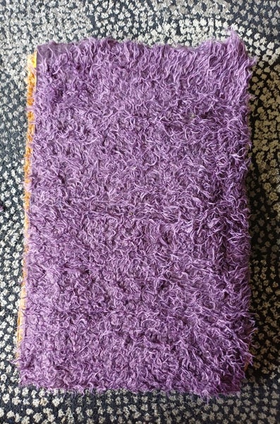 Faux fur - teddy bear/ soft toy making material Purple shaggy pile M Carousel 2