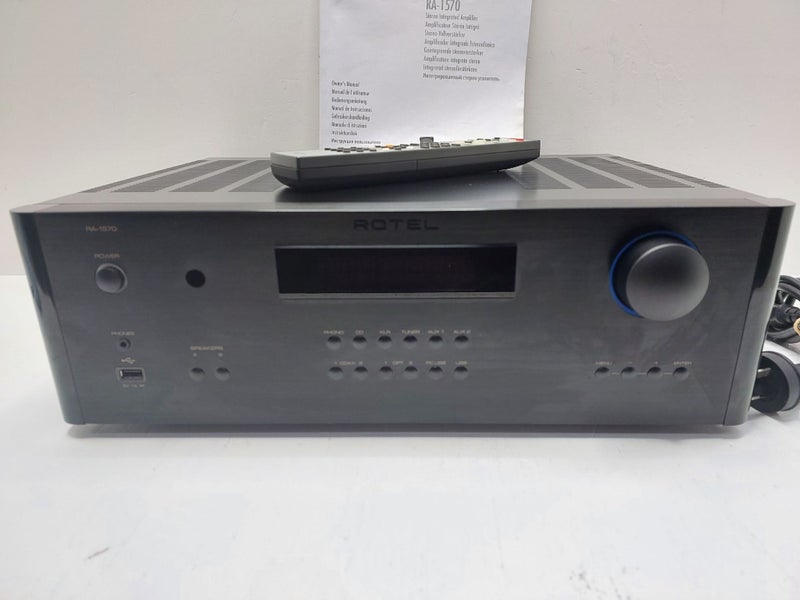 ROTEL RA-1570 Amplifier + Remote + Power Cable + Users Manual Carousel 2